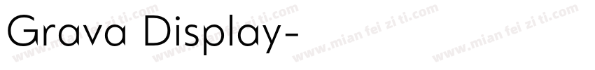 Grava Display字体转换